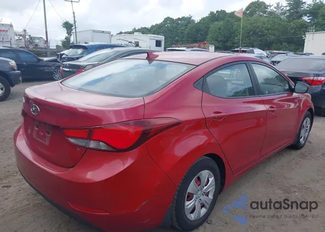 2016 Hyundai Elantra Se from USA, damaged, VIN KMHDH4AE3GU518095